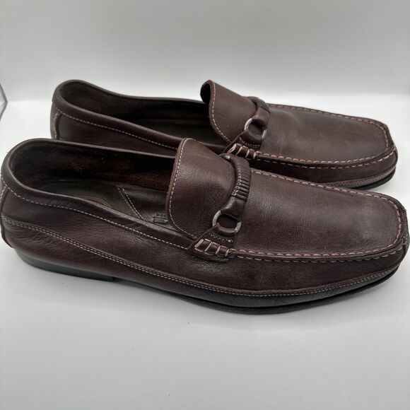 Rockport Dynamic Suspension System Brown Leather Loafers Sz 13 - Picture 3 of 8